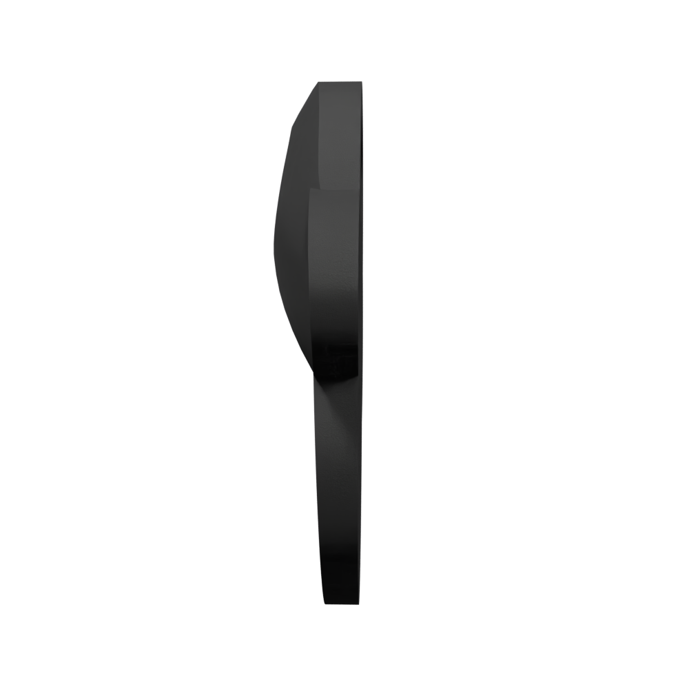 Black Hit Hero baseball thumb guard side view on a white background