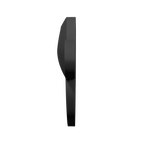 Black Hit Hero baseball thumb guard side view on a white background