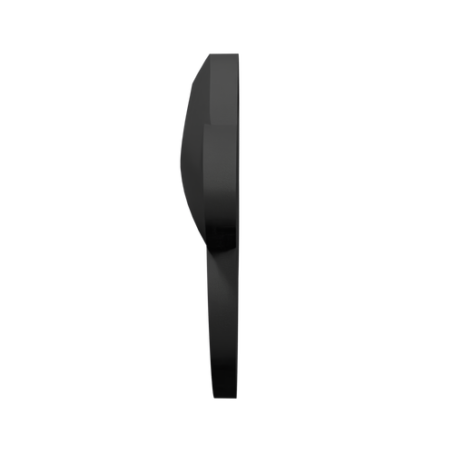Black Hit Hero baseball thumb guard side view on a white background