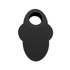 Black Hit Hero baseball thumb guard rear view on a white background
