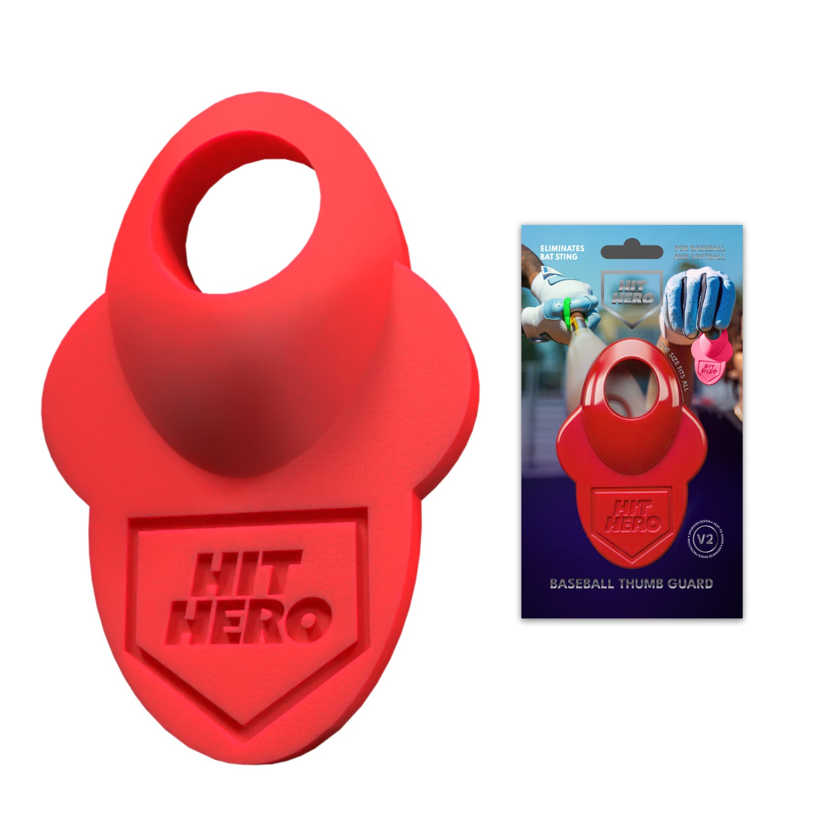 Lot De 2 Protège-pouces Baseballhood Pour Frappeurs – Protection Doigt Baseball