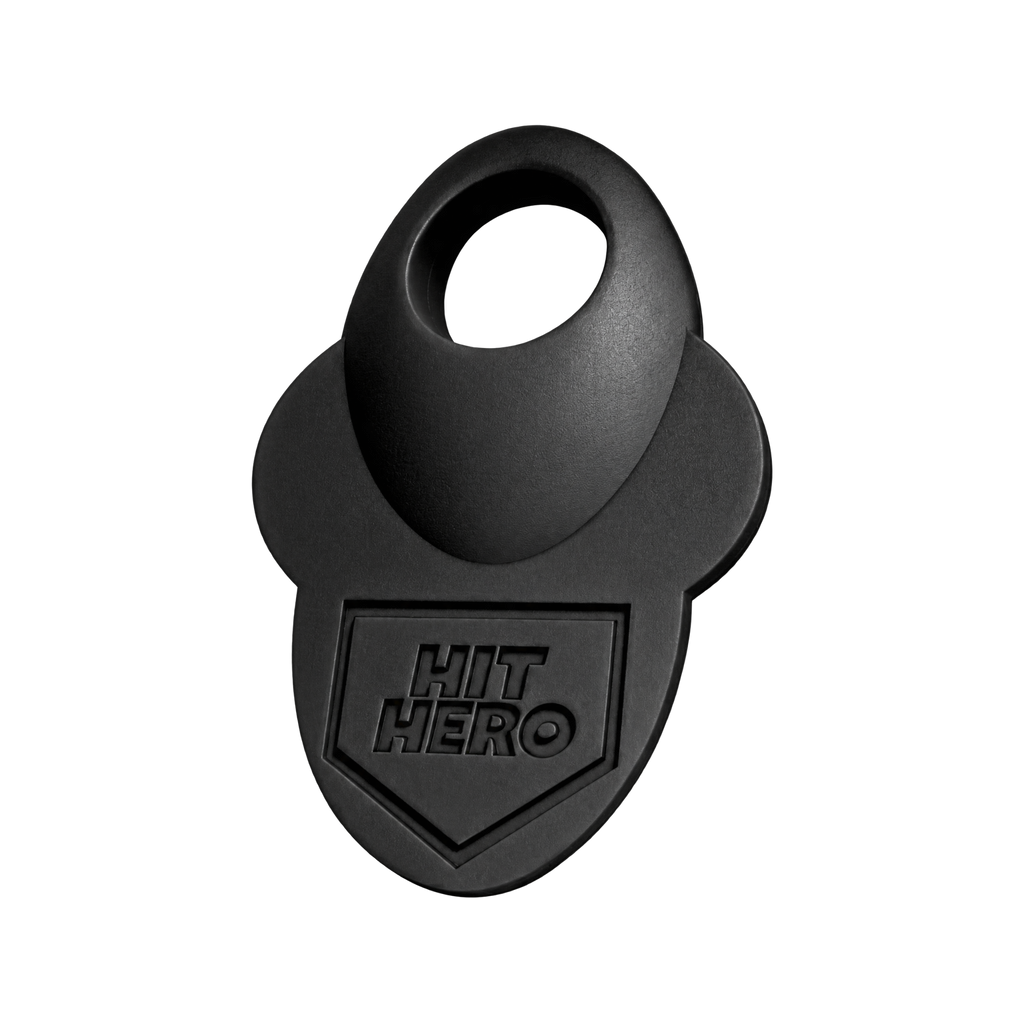 Black Hit Hero baseball thumb guard, front view
