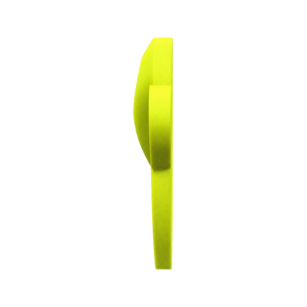 Neon Lemon Hit Hero baseball thumb guard, side profile