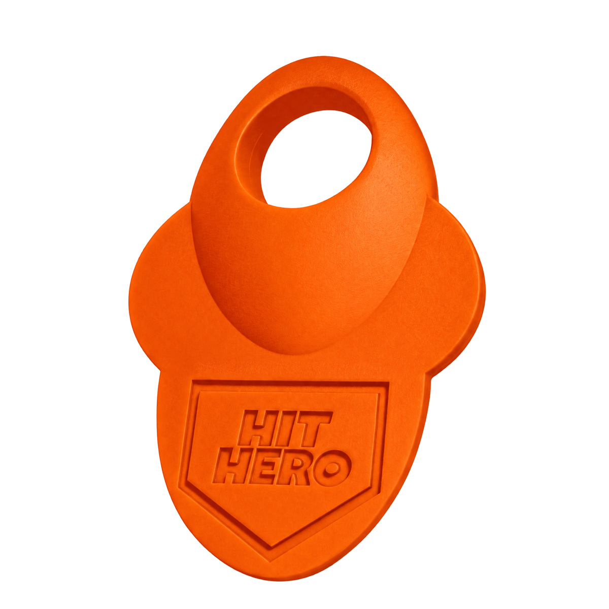 Orangesicle Hit Hero baseball thumb guard, front view