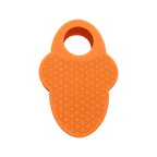 Orangesicle Hit Hero baseball thumb guard, rear view showing the grip texture