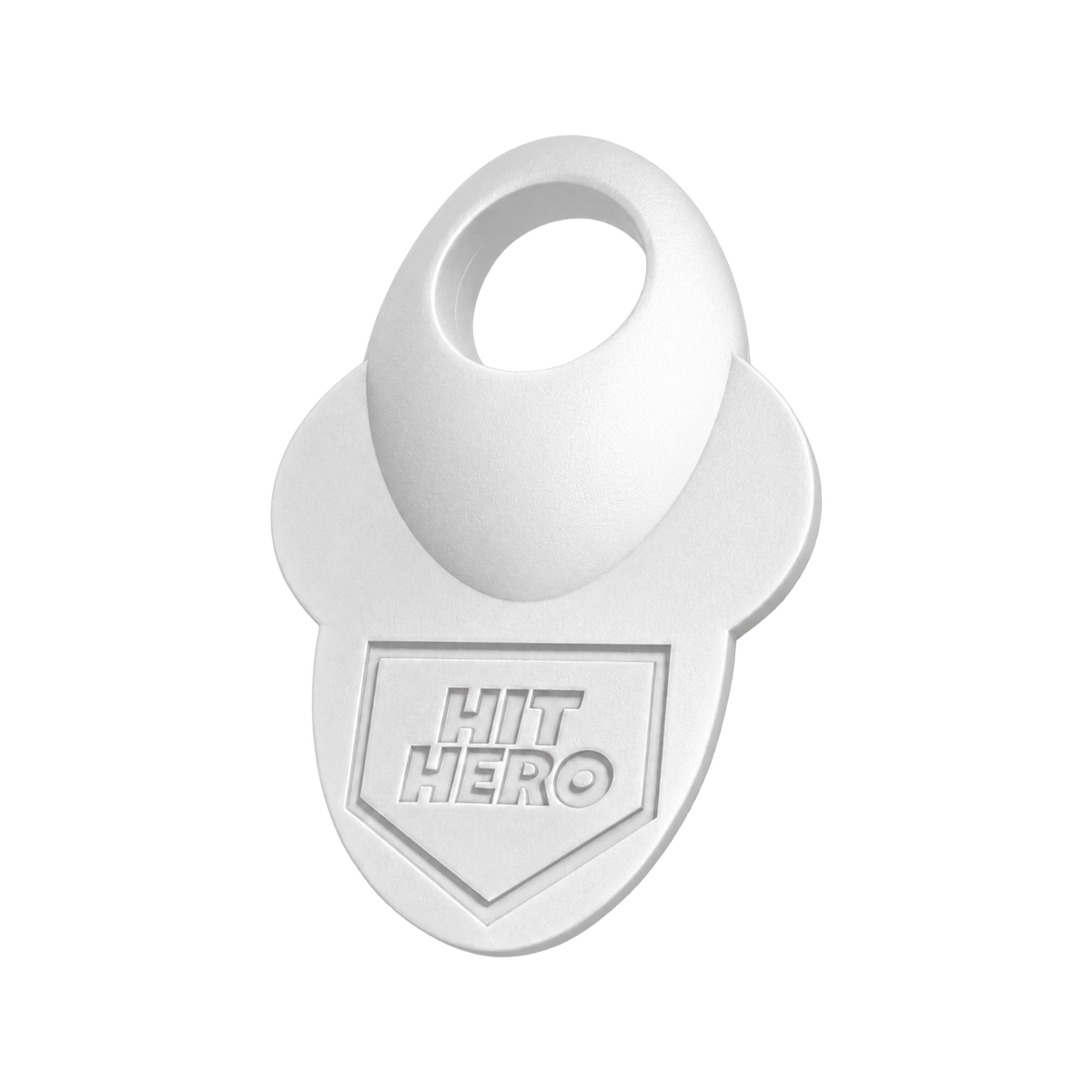 White Hit Hero baseball thumb guard, front view