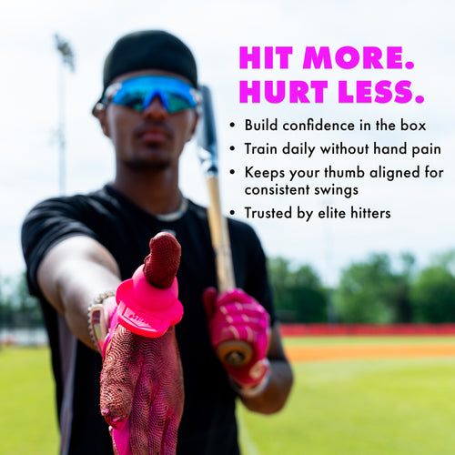 Hit Hero baseball thumb guard for thumb jam protection while batting